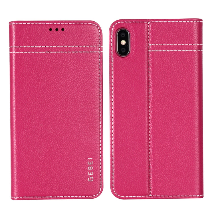 GEBEI Top-grain Leather Horizontal Flip Protective Case with Holder & Card Slots, For iPhone XS Max, For Galaxy Note 10, For Galaxy Note 10+