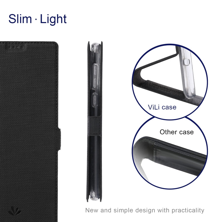 ViLi K Series Shockproof TPU + PU Leather Magnetic Buckle Horizontal Flip Case with Card Slots & Wallet & Holder, For Motorola Moto Edge 20 Lite, For Motorola Moto Edge 20 Pro, For OnePlus Nord 2 5G