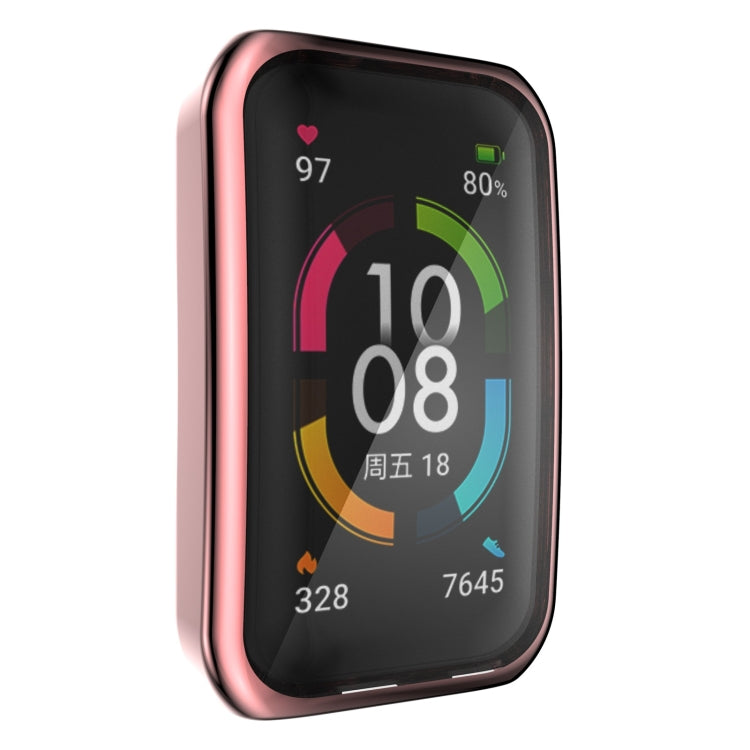 Full Coverage TPU Electroplating Protective Case Cover, For Huawei Band 6 / 6 Pro / Honor Band 6