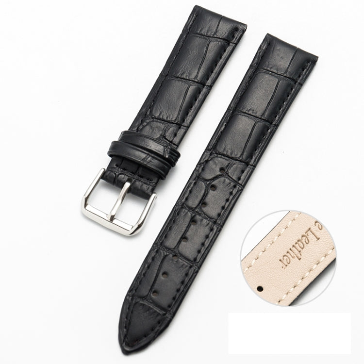 Two-layer Cowhide Leather Bamboo Joint Texture Replacement Strap Watchband, 10mm, 14mm, 16mm, 18mm