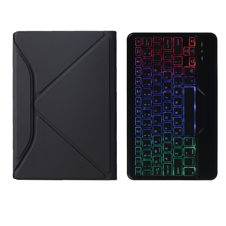 BM10S Backlight Edition Diamond Texture Detachable Bluetooth Keyboard Leather Case with Pen Slot & Triangular Back Support, For Lenovo Smart Tab M10 HPD Plus TB-X606F 10.3 inch, For Lenovo Pad Plus 11 inch TB-J607F / Tab P11 11 inch TB-J606F...