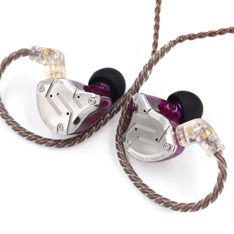 KZ ZS10 Pro 10-unit Ring Iron Gaming In-ear Wired Earphone,, ZS10 Pro Mic Version(Blue), ZS10 Pro Mic Version(Streamer Blue), ZS10 Pro Mic Version(Glare Gold), ZS10 Pro Mic Version(Purple), ZS10 Pro Mic Version(Diamond Blue)...
