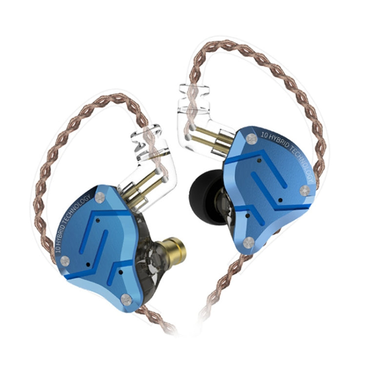 KZ ZS10 Pro 10-unit Ring Iron Gaming In-ear Wired Earphone,, ZS10 Pro Mic Version(Blue), ZS10 Pro Mic Version(Streamer Blue), ZS10 Pro Mic Version(Glare Gold), ZS10 Pro Mic Version(Purple), ZS10 Pro Mic Version(Diamond Blue)...