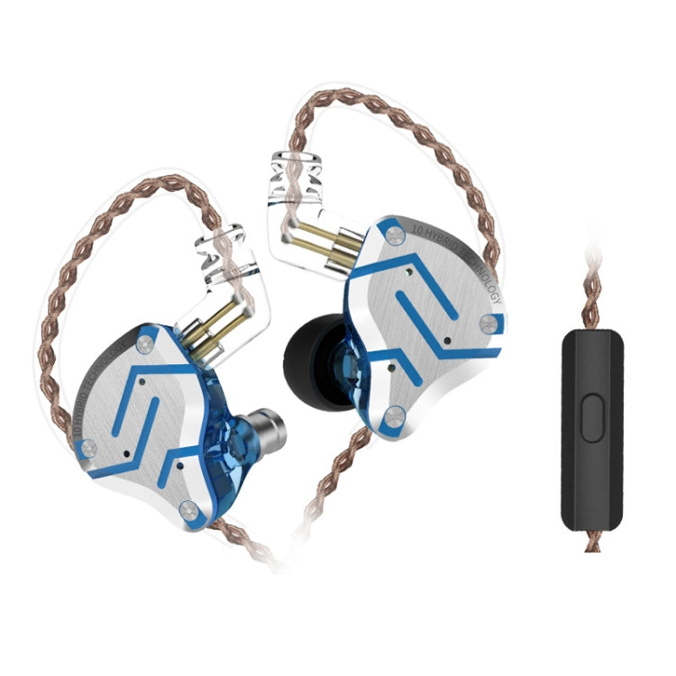 KZ ZS10 Pro 10-unit Ring Iron Gaming In-ear Wired Earphone,, ZS10 Pro Mic Version(Blue), ZS10 Pro Mic Version(Streamer Blue), ZS10 Pro Mic Version(Glare Gold), ZS10 Pro Mic Version(Purple), ZS10 Pro Mic Version(Diamond Blue)...