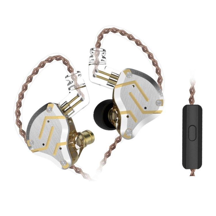 KZ ZS10 Pro 10-unit Ring Iron Gaming In-ear Wired Earphone,, ZS10 Pro Mic Version(Blue), ZS10 Pro Mic Version(Streamer Blue), ZS10 Pro Mic Version(Glare Gold), ZS10 Pro Mic Version(Purple), ZS10 Pro Mic Version(Diamond Blue)...