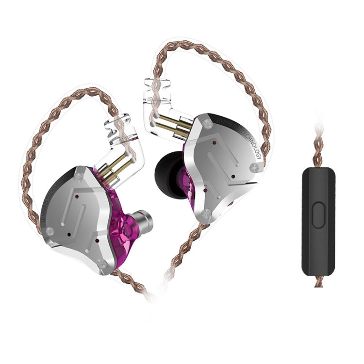 KZ ZS10 Pro 10-unit Ring Iron Gaming In-ear Wired Earphone,, ZS10 Pro Mic Version(Blue), ZS10 Pro Mic Version(Streamer Blue), ZS10 Pro Mic Version(Glare Gold), ZS10 Pro Mic Version(Purple), ZS10 Pro Mic Version(Diamond Blue)...