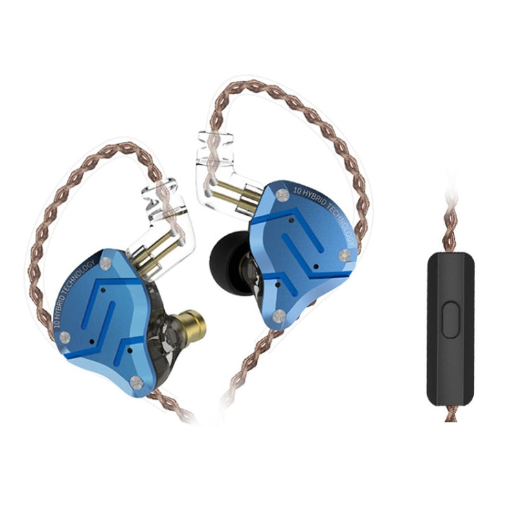 KZ ZS10 Pro 10-unit Ring Iron Gaming In-ear Wired Earphone,, ZS10 Pro Mic Version(Blue), ZS10 Pro Mic Version(Streamer Blue), ZS10 Pro Mic Version(Glare Gold), ZS10 Pro Mic Version(Purple), ZS10 Pro Mic Version(Diamond Blue)...