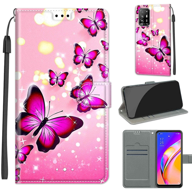 Voltage Coloured Drawing Magnetic Clasp Horizontal Flip PU Leather Case with Holder & Card Slots, For Samsung Galaxy A22 5G