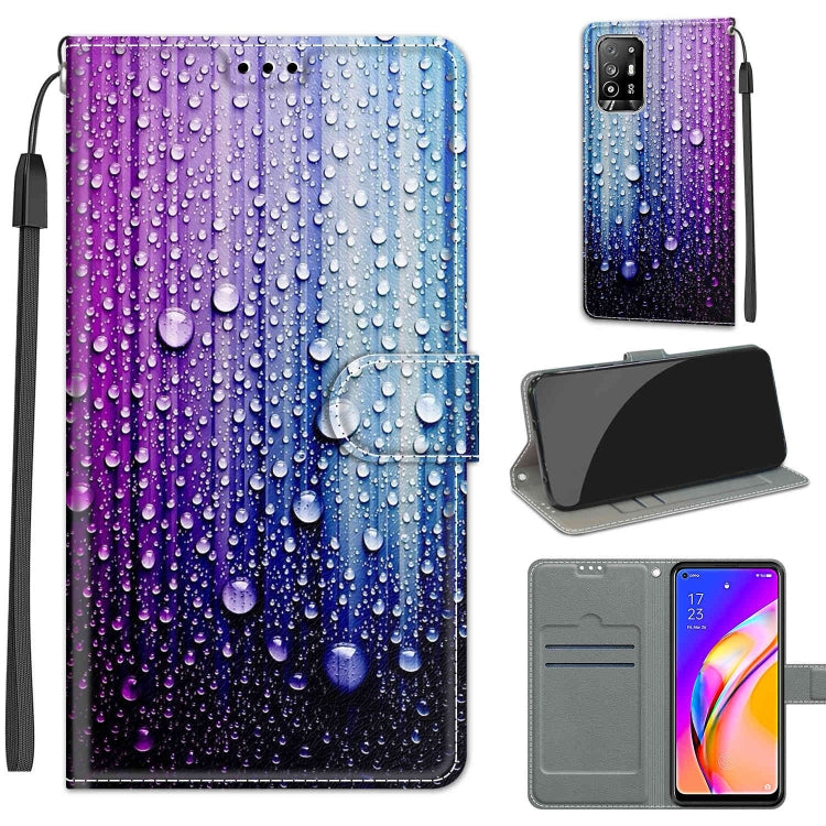 Voltage Coloured Drawing Magnetic Clasp Horizontal Flip PU Leather Case with Holder & Card Slots, For Samsung Galaxy A22 5G