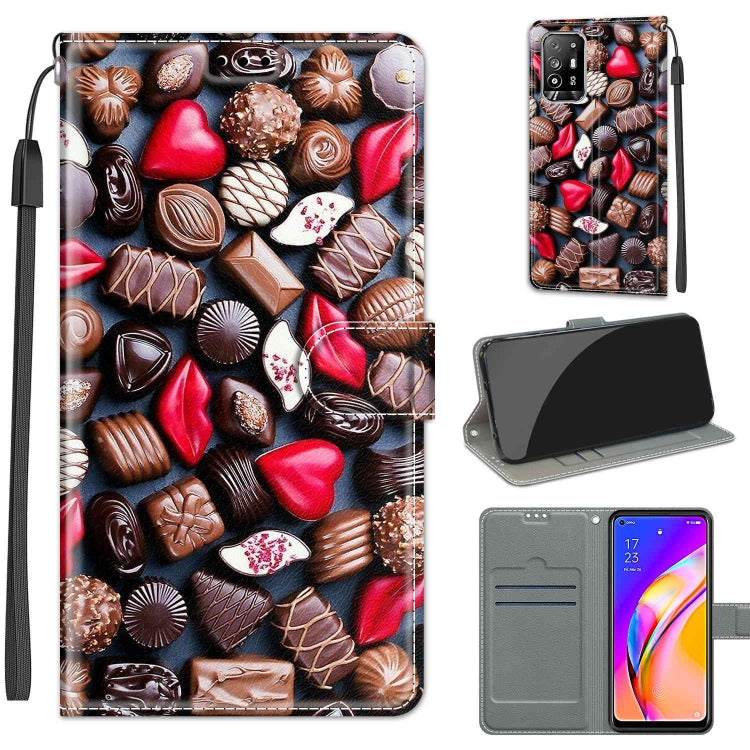 Voltage Coloured Drawing Magnetic Clasp Horizontal Flip PU Leather Case with Holder & Card Slots, For Samsung Galaxy A22 5G