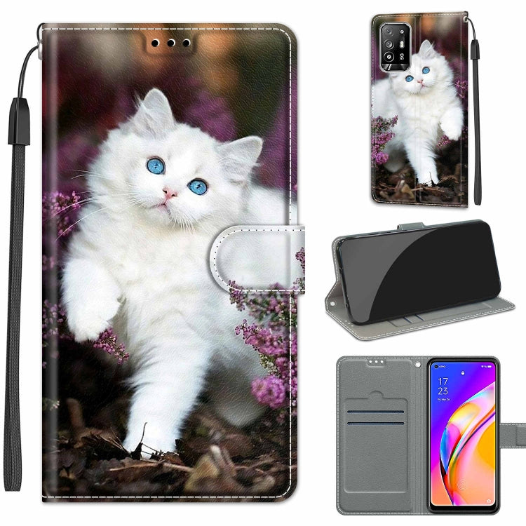 Voltage Coloured Drawing Magnetic Clasp Horizontal Flip PU Leather Case with Holder & Card Slots, For Samsung Galaxy A22 5G