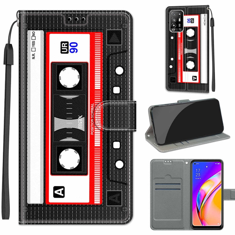 Voltage Coloured Drawing Magnetic Clasp Horizontal Flip PU Leather Case with Holder & Card Slots, For Samsung Galaxy A22 5G