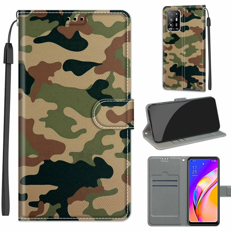 Voltage Coloured Drawing Magnetic Clasp Horizontal Flip PU Leather Case with Holder & Card Slots, For Samsung Galaxy A22 5G