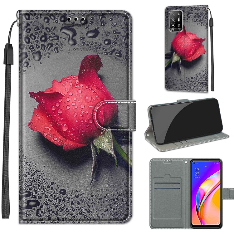 Voltage Coloured Drawing Magnetic Clasp Horizontal Flip PU Leather Case with Holder & Card Slots, For Samsung Galaxy A22 5G
