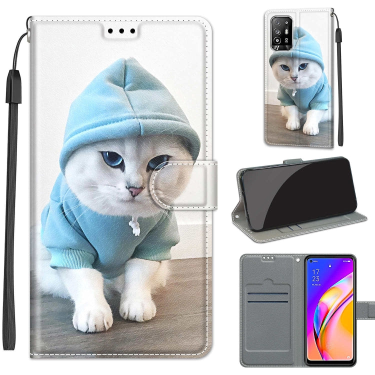 Voltage Coloured Drawing Magnetic Clasp Horizontal Flip PU Leather Case with Holder & Card Slots, For Samsung Galaxy A22 5G