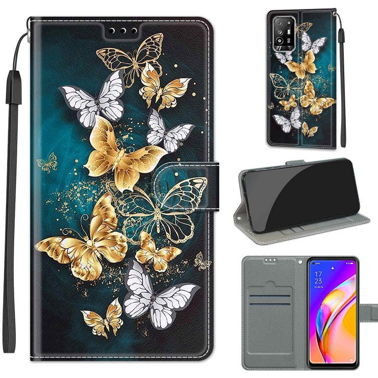 Voltage Coloured Drawing Magnetic Clasp Horizontal Flip PU Leather Case with Holder & Card Slots, For Samsung Galaxy A22 5G
