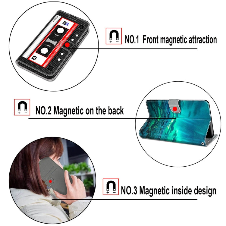 Voltage Coloured Drawing Magnetic Clasp Horizontal Flip PU Leather Case with Holder & Card Slots, For Samsung Galaxy A22 5G