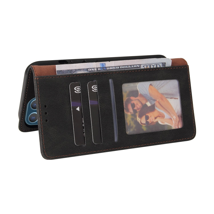 Simple Suction Closure Horizontal Flip Leather Case with Holder & Card Slot & Wallet, For iPhone 13 Pro Max, For iPhone 13 Pro, For iPhone 13, For iPhone 13 mini, For iPhone 12 Pro Max, For iPhone 12 / 12 Pro