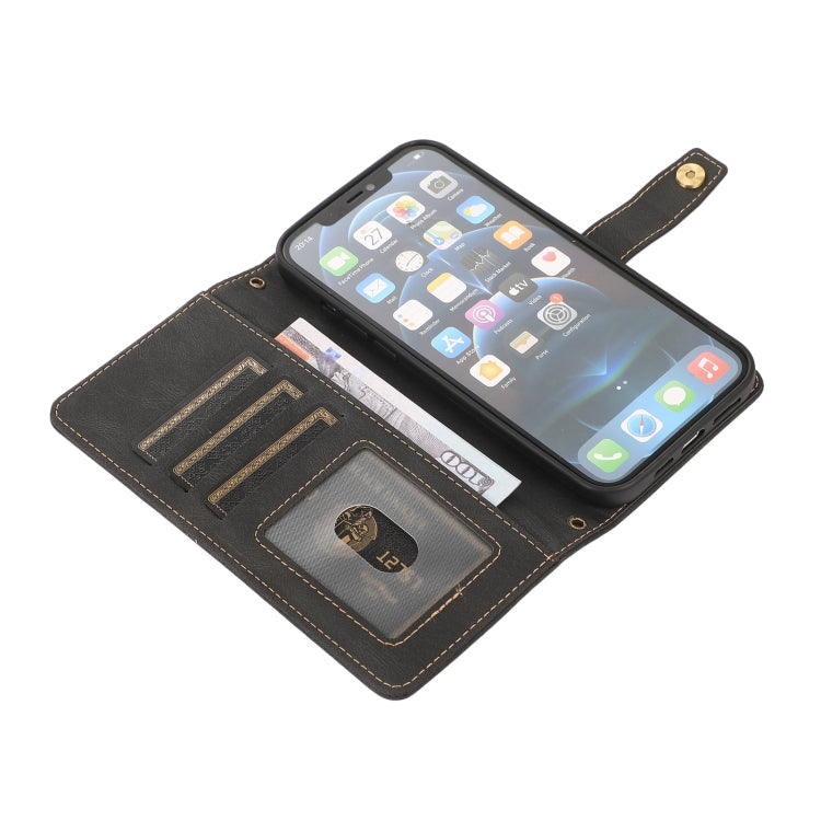 PU + TPU Horizontal Flip Leather Case with Holder & Card Slot & Wallet & Lanyard, For iPhone 12 mini, For iPhone 12 / 12 Pro, For iPhone 12 Pro Max, For iPhone 13 mini