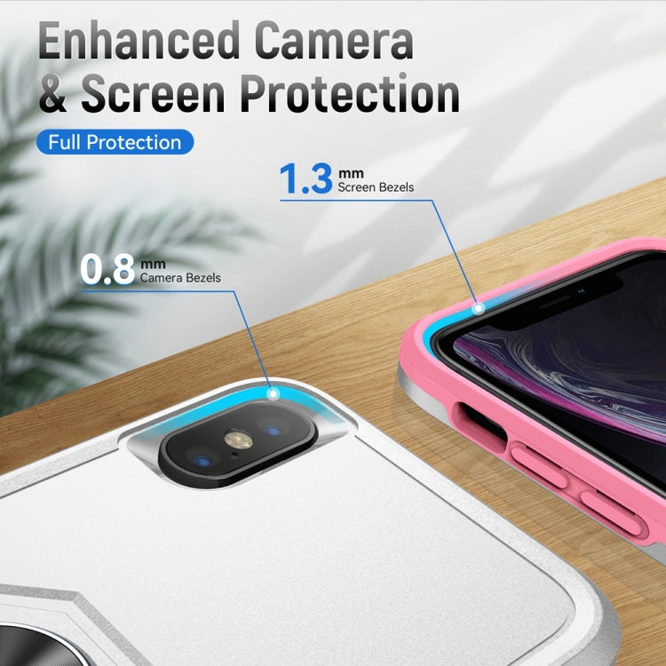 Pioneer Armor Heavy Duty PC + TPU Shockproof Case with Holder, For iPhone XS Max
