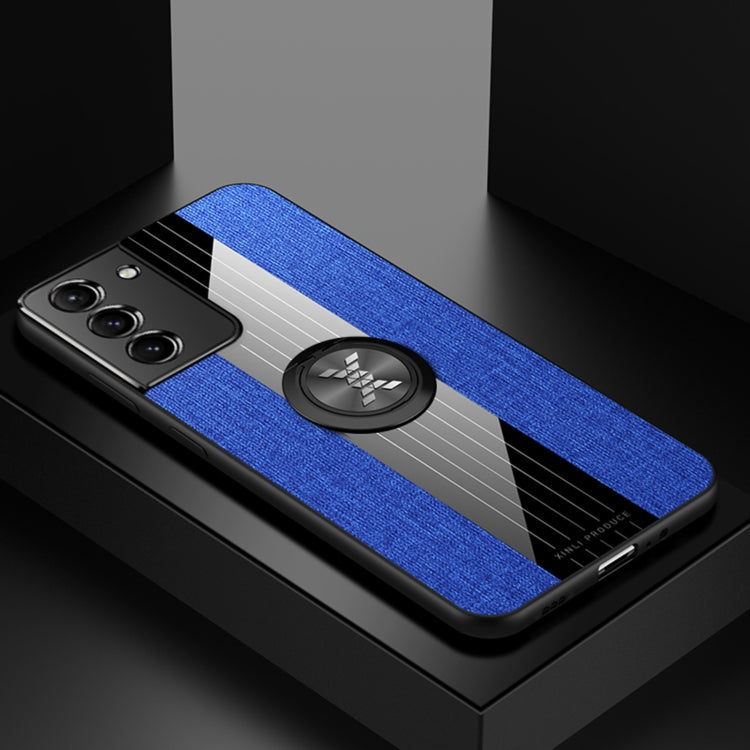 XINLI Stitching Cloth Textue Shockproof TPU Protective Case with Ring Holder, For Samsung Galaxy S20, For Samsung Galaxy S20 FE, For Samsung Galaxy S20+, For Samsung Galaxy S20 Ultra, For Samsung Galaxy S21 5G