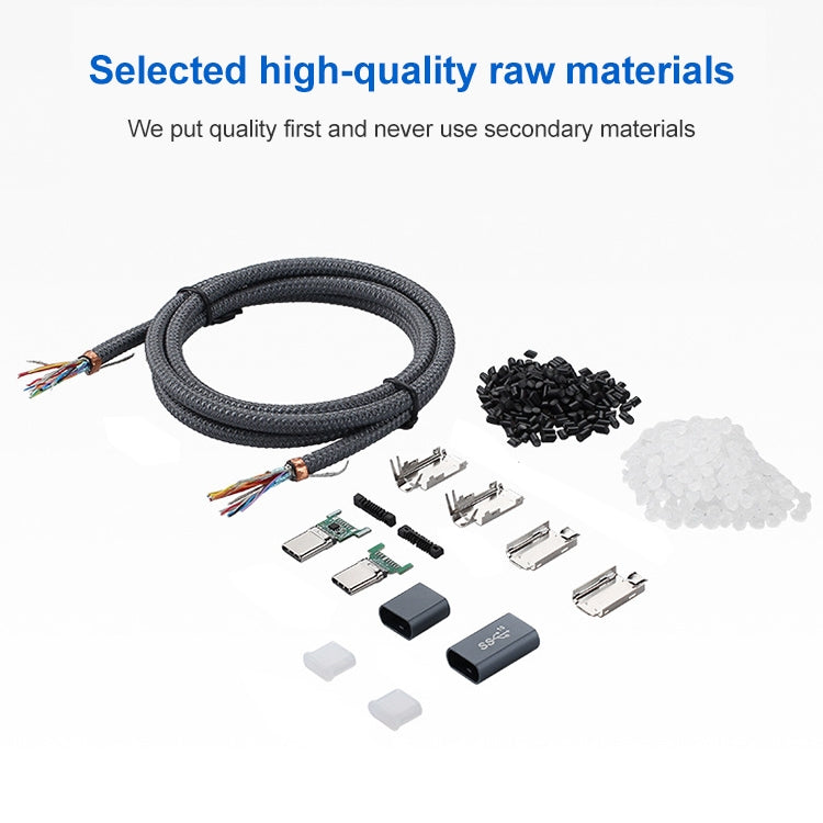 100W USB-C / Type-C Elbow to USB-C / Type-C Male Full-function Data Cable with E-mark, 0.5m, 1m, 1.5m