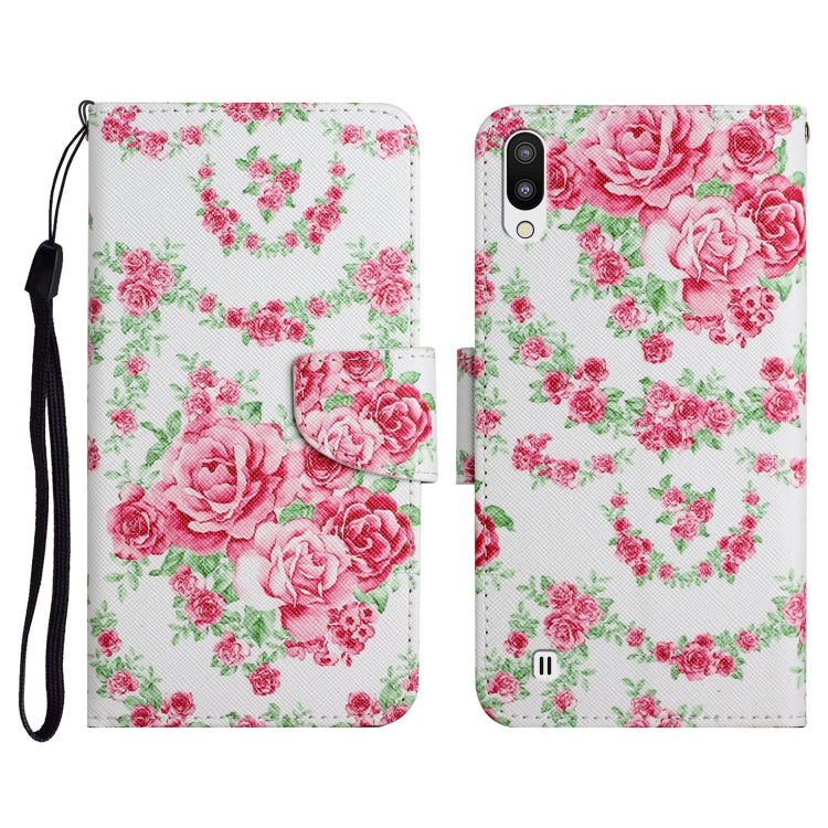 Painted Pattern Horizontal Flip Leather Case with Holder & Card Slot & Wallet, For Samsung Galaxy A01