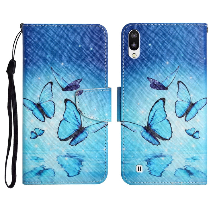 Painted Pattern Horizontal Flip Leather Case with Holder & Card Slot & Wallet, For Samsung Galaxy A01