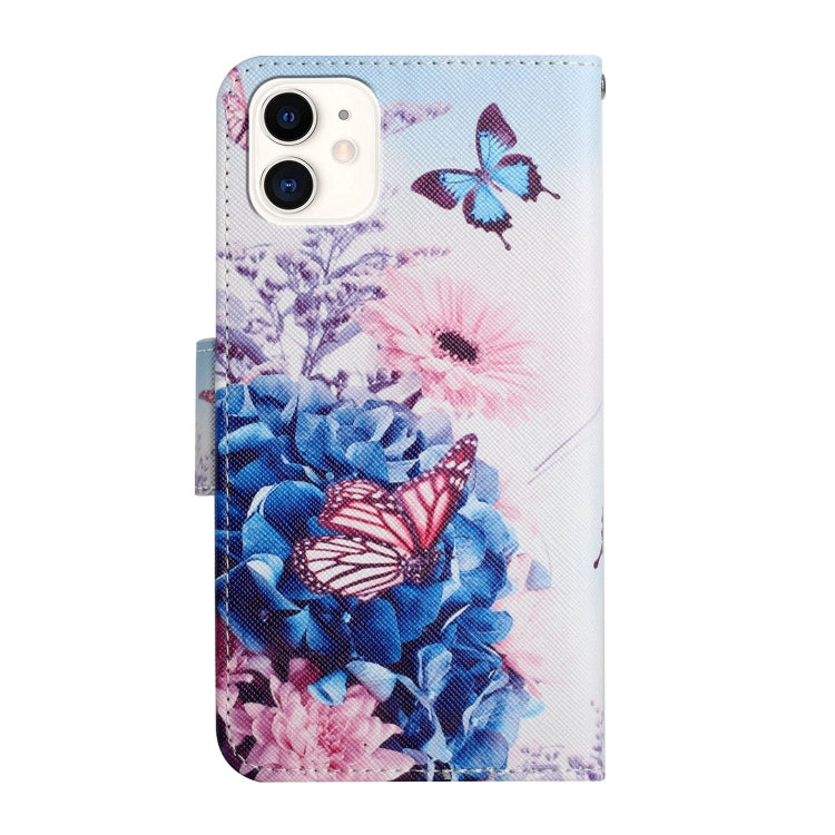 Painted Pattern Horizontal Flip Leather Case with Holder & Card Slot & Wallet, For iPhone 12 mini
