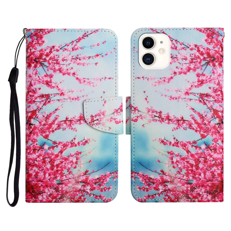 Painted Pattern Horizontal Flip Leather Case with Holder & Card Slot & Wallet, For iPhone 12 mini