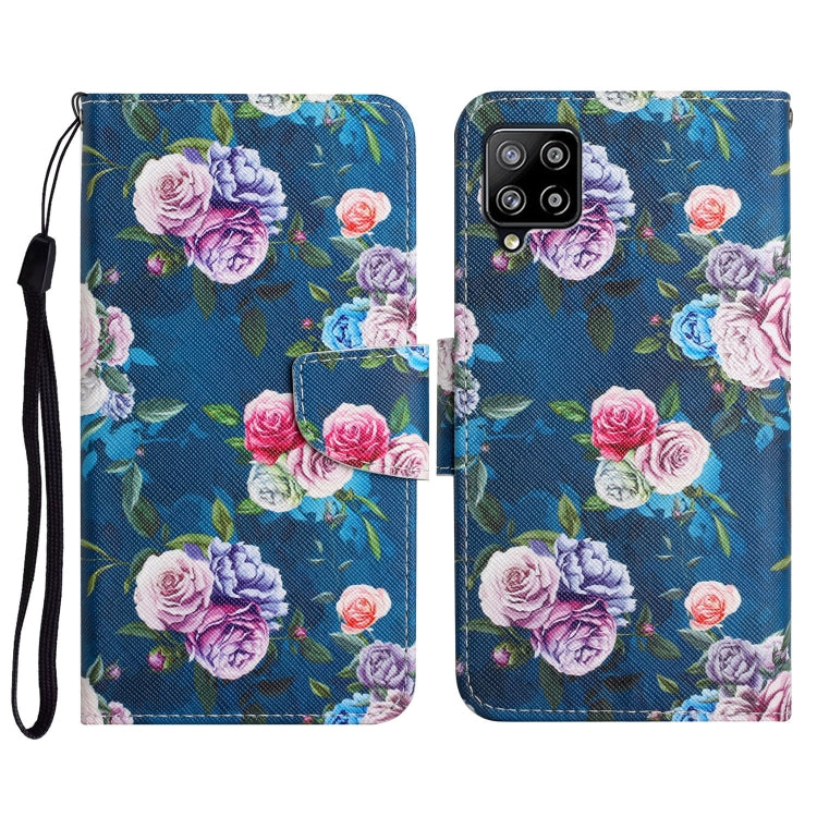 Painted Pattern Horizontal Flip Leather Case with Holder & Card Slot & Wallet, For Samsung Galaxy A42 5G