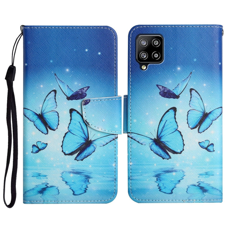 Painted Pattern Horizontal Flip Leather Case with Holder & Card Slot & Wallet, For Samsung Galaxy A42 5G