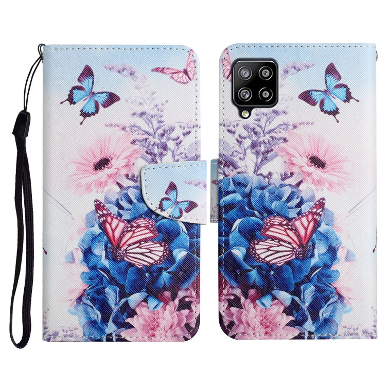 Painted Pattern Horizontal Flip Leather Case with Holder & Card Slot & Wallet, For Samsung Galaxy A42 5G