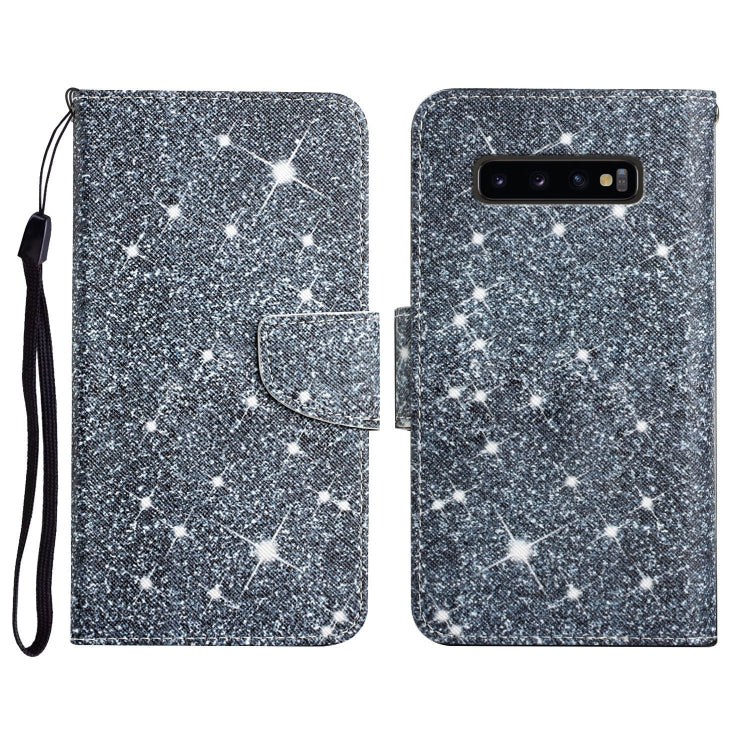 Painted Pattern Horizontal Flip Leather Case with Holder & Card Slot & Wallet, For Samsung Galaxy S10+