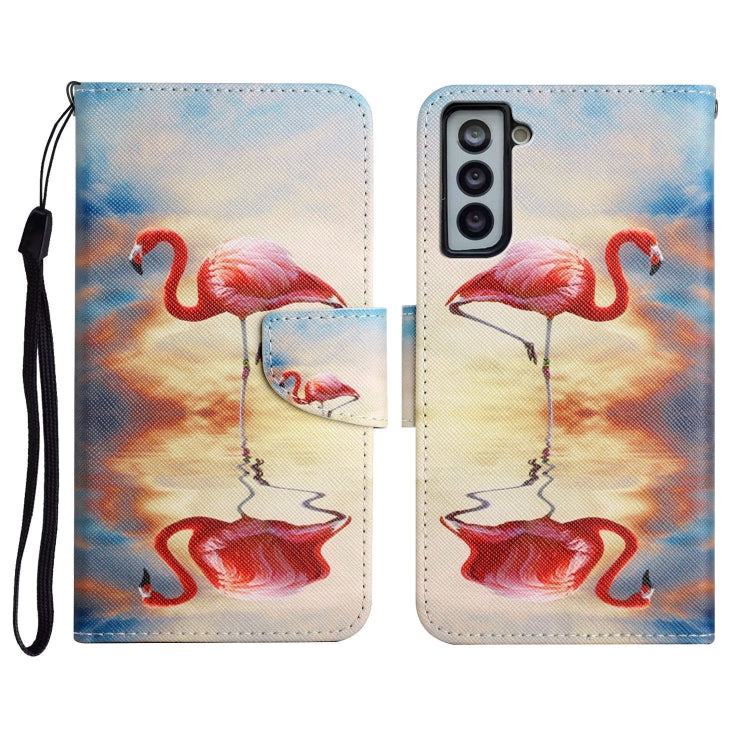 Painted Pattern Horizontal Flip Leather Case with Holder & Card Slot & Wallet, For Samsung Galaxy S21+ 5G