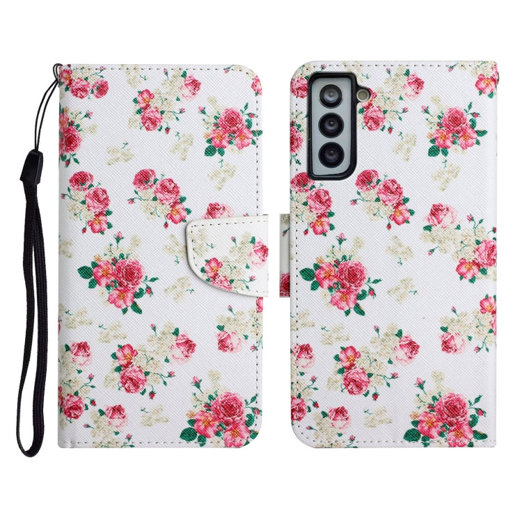 Painted Pattern Horizontal Flip Leather Case with Holder & Card Slot & Wallet, For Samsung Galaxy S21+ 5G