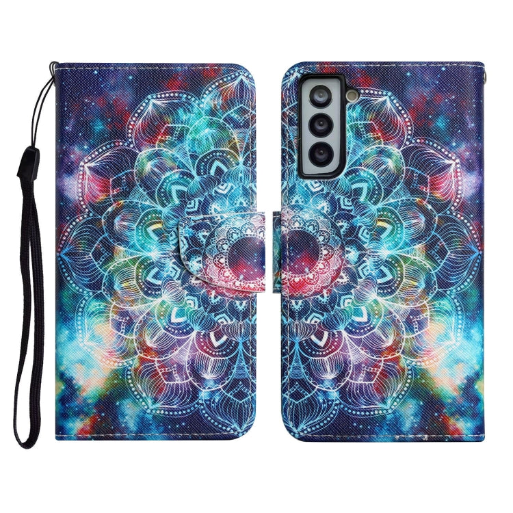 Painted Pattern Horizontal Flip Leather Case with Holder & Card Slot & Wallet, For Samsung Galaxy S21+ 5G