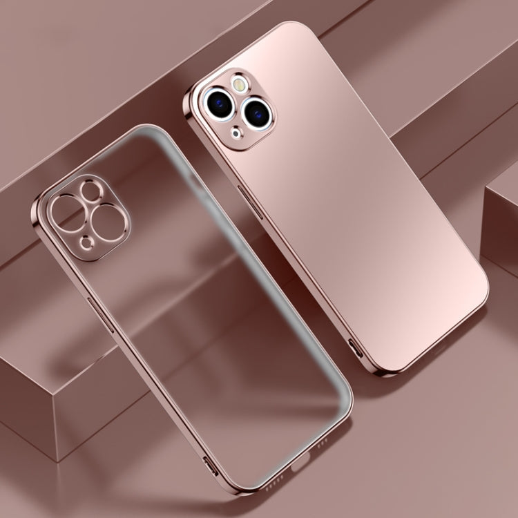 Electroplated Edge Frosted TPU Shockproof Case, For iPhone 13 Pro Max