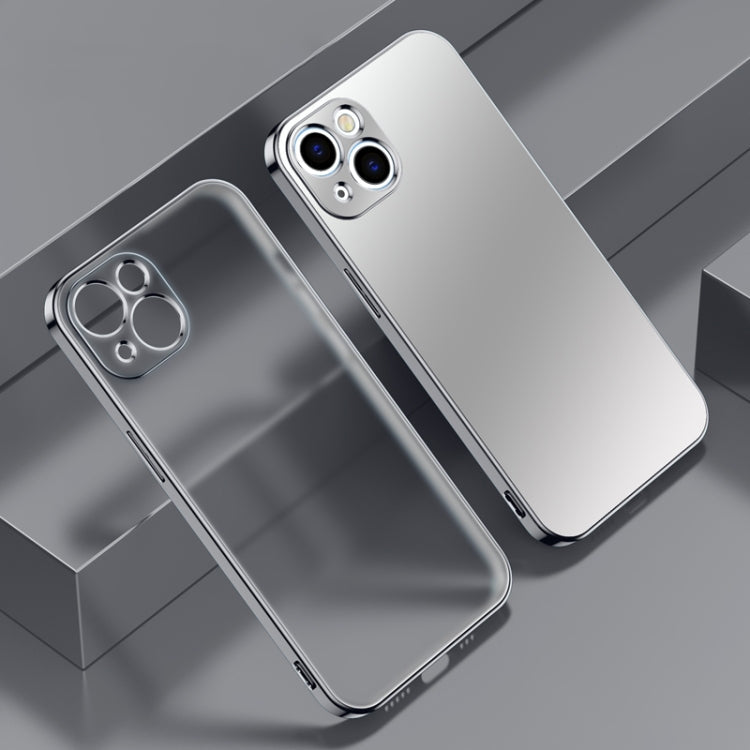 Electroplated Edge Frosted TPU Shockproof Case, For iPhone 13 Pro Max