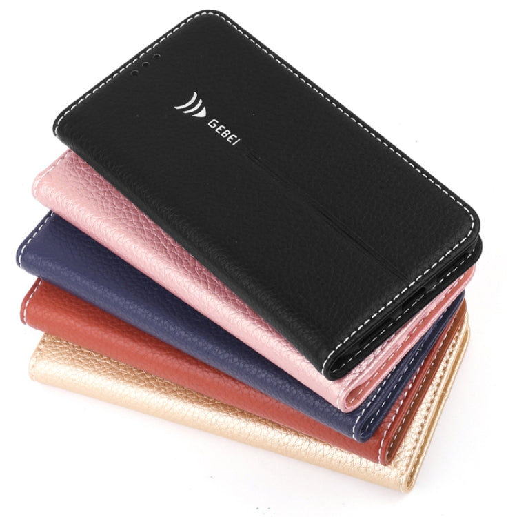 GEBEI PU+TPU Horizontal Flip Protective Case with Holder & Card Slots, For iPhone XR, For iPhone XS Max