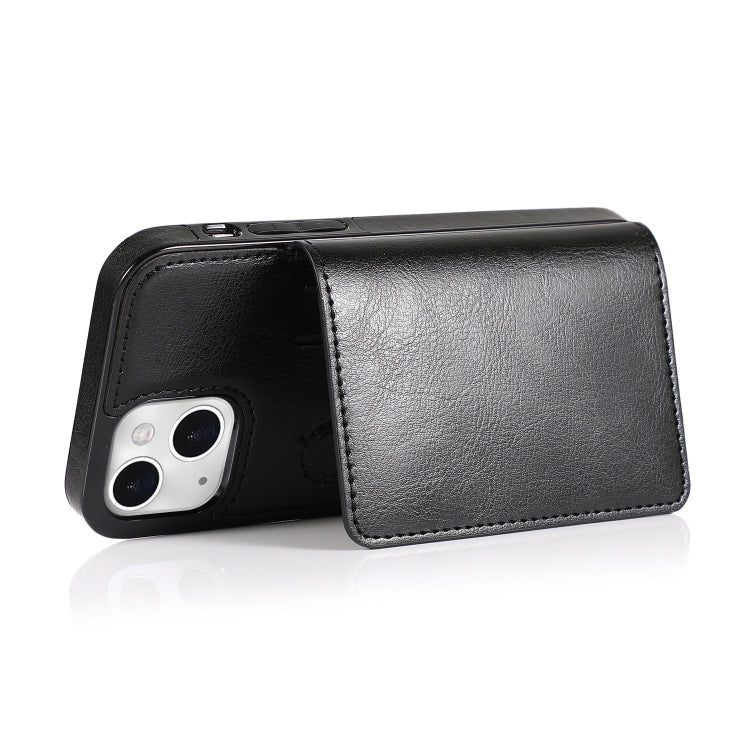 Shockproof PU + TPU Protective Case with Card Slots & Holder, For iPhone 13 mini, For iPhone 13, For iPhone 13 Pro, For iPhone 13 Pro Max