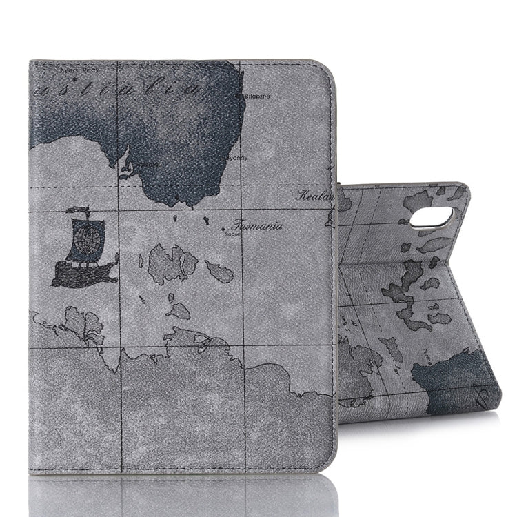 Map Pattern Leather Tablet Case, For iPad mini 6 / mini 2024