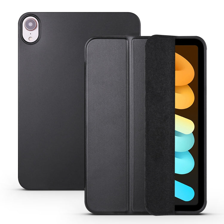 Honeycomb TPU Leather Tablet Case with 3-Folding Holder, For iPad mini 6 / mini 2024