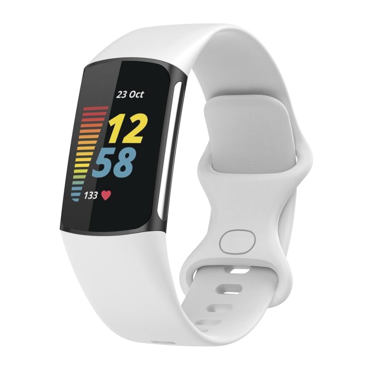 For Fitbit Charge 5 Silicone Replacement Strap Watchband, S