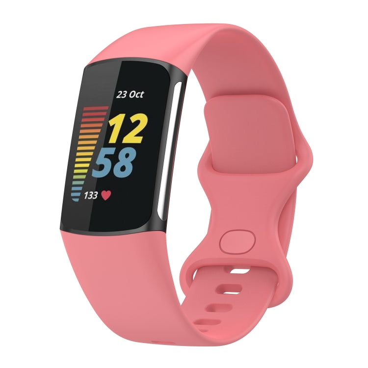 For Fitbit Charge 5 Silicone Replacement Strap Watchband, L