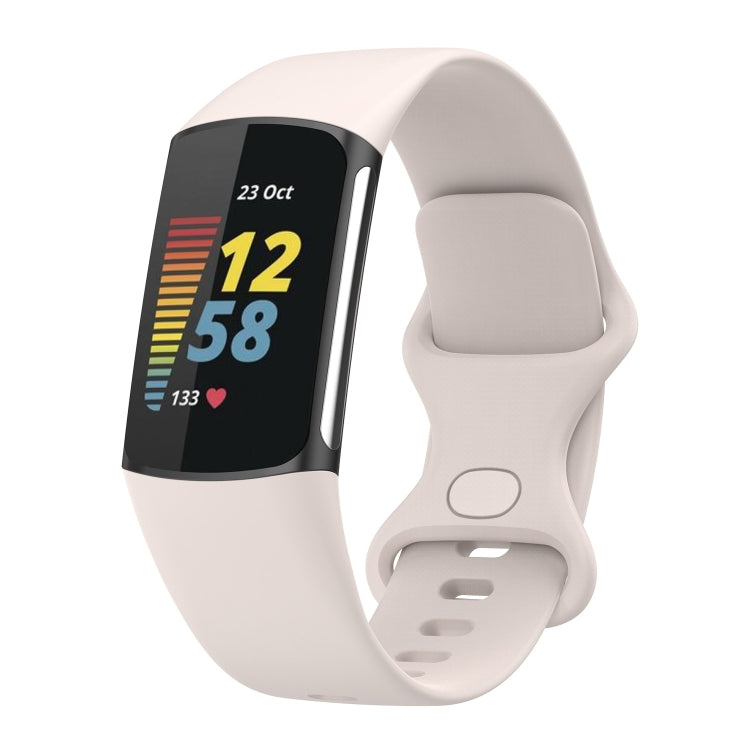 For Fitbit Charge 5 Silicone Replacement Strap Watchband, L