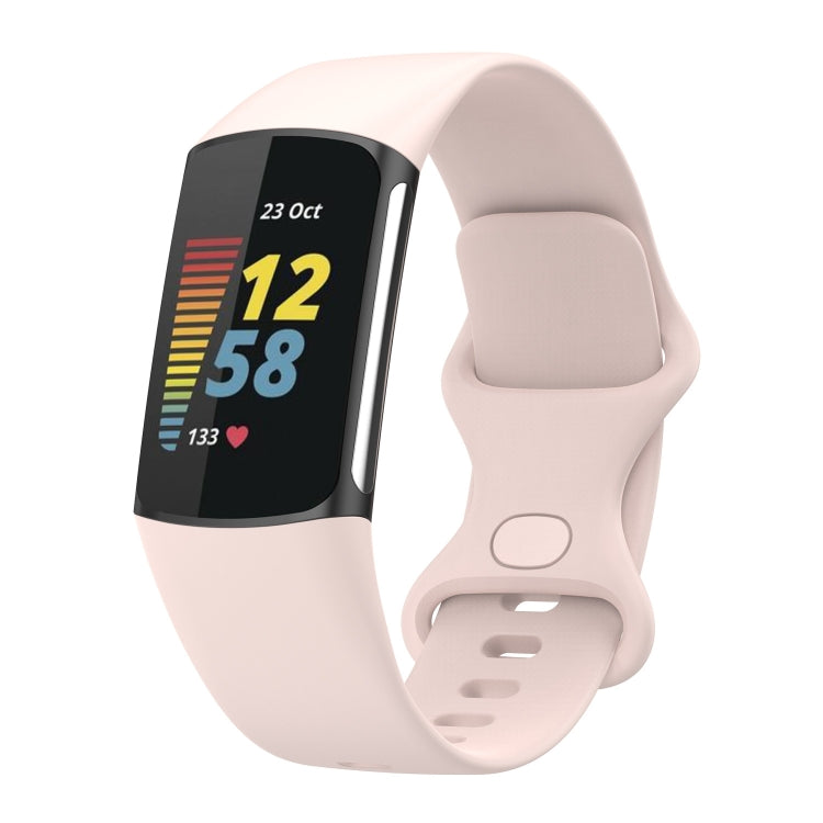 For Fitbit Charge 5 Silicone Replacement Strap Watchband, L