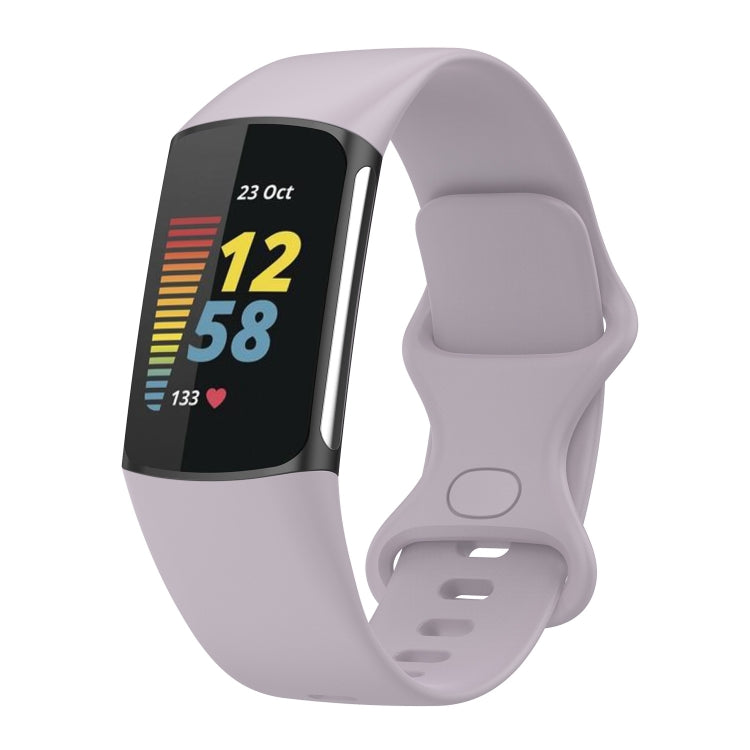 For Fitbit Charge 5 Silicone Replacement Strap Watchband, L