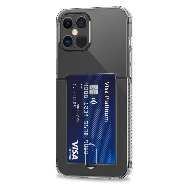 TPU Transparent Protective Case with Card Slots, For iPhone 13