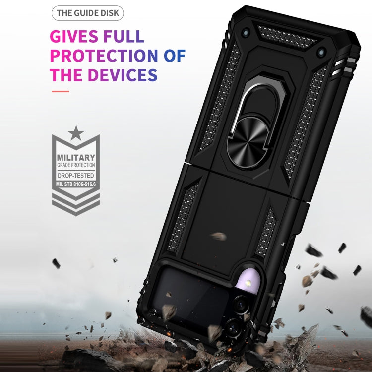 Folding Shockproof TPU + PC Protective Case with 360 Degree Rotating Holder, For Samsung Galaxy Z Flip3 5G